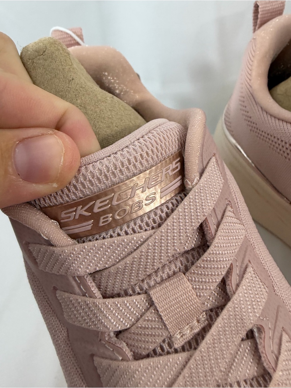 NWT BOBS From Skechers Women’s Size 8.5 Light Pink Athletic Sneakers - Picture 2 of 10